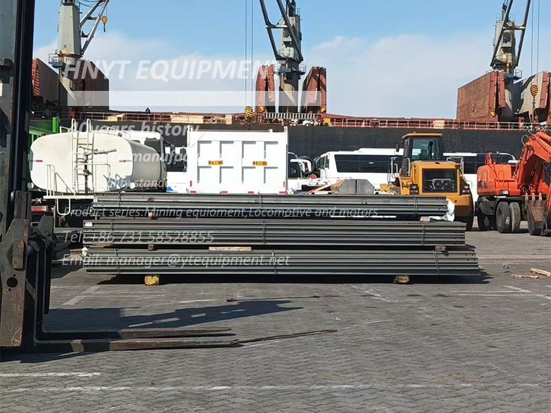 Steel Rails Mine 100 tons of 22kg Steel Rails Sent to Overseas Mine